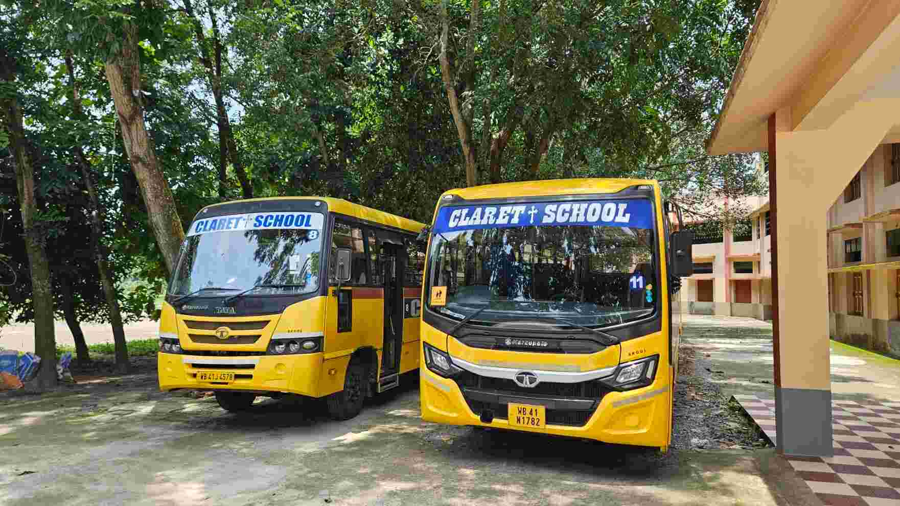 School transport service at Claret School